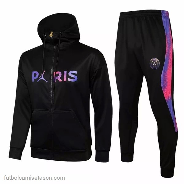 Chaqueta Con Capucha Paris Saint Germain 2021/22 Negro Purpura